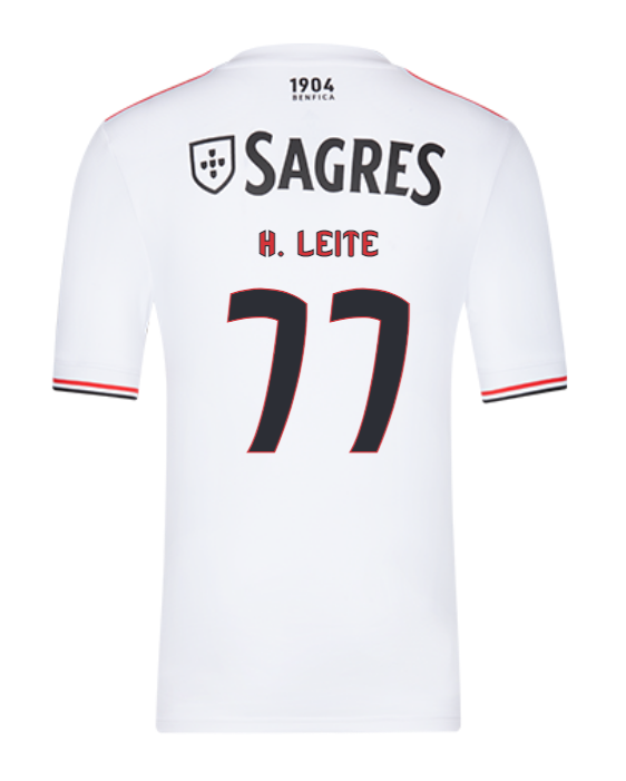 2021/22 Benfica Away Kit Soccer Jersey with H. Leite 77 printing